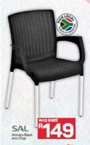 Pick n Pay SAL Monaco Black Arm Chair offer