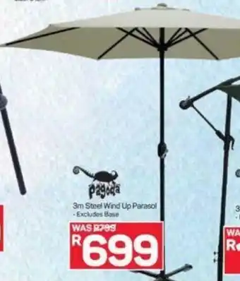 Pick n Pay 3m Steel Wind Up Parasol offer