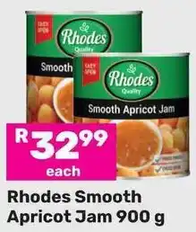 Game Rhodes Smooth Apricot Jam 900 g offer