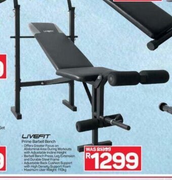 Livefit Prime Barbell Bench