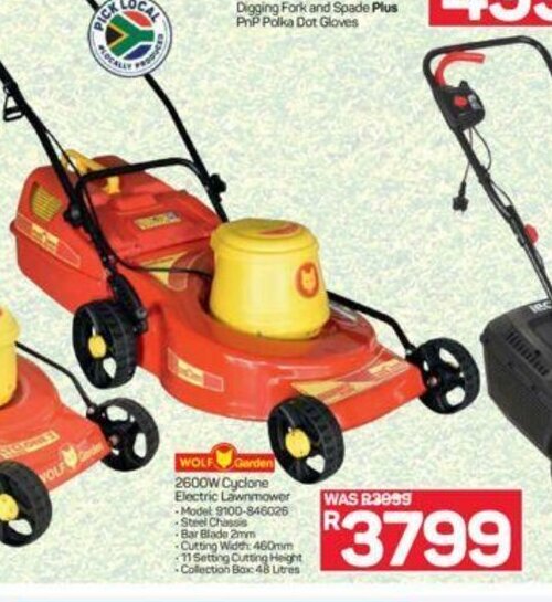 Wolf 2600w deals lawn mower