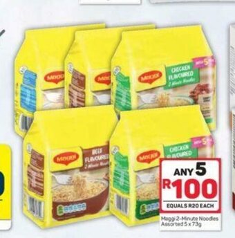 Pick n Pay Maggi 2-Minute Noodles Assorted 5 x 73g offer