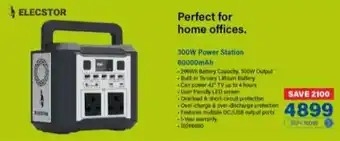 Incredible Connection ELECSTOR 300W Power Station 80000mAh offer