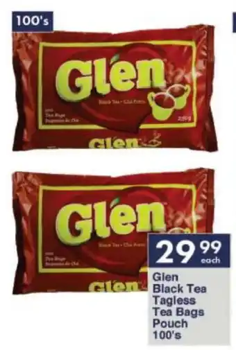 President Hyper Glen Black Tea Tagless Tea Bags Pouch 100's offer