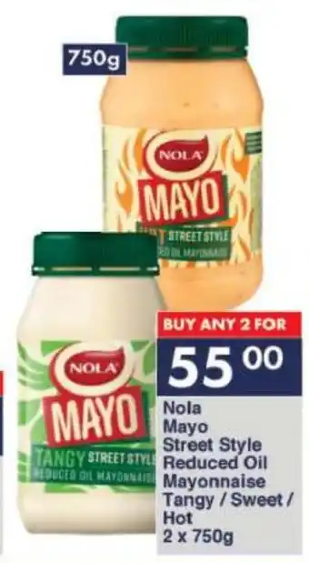 President Hyper Nola Mayo Street Style Reduced Oil Mayonnaise Tangy/Sweet/Hot 2x750g offer