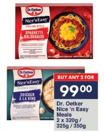 President Hyper Dr. Oetker Nice 'n Easy Meals offer