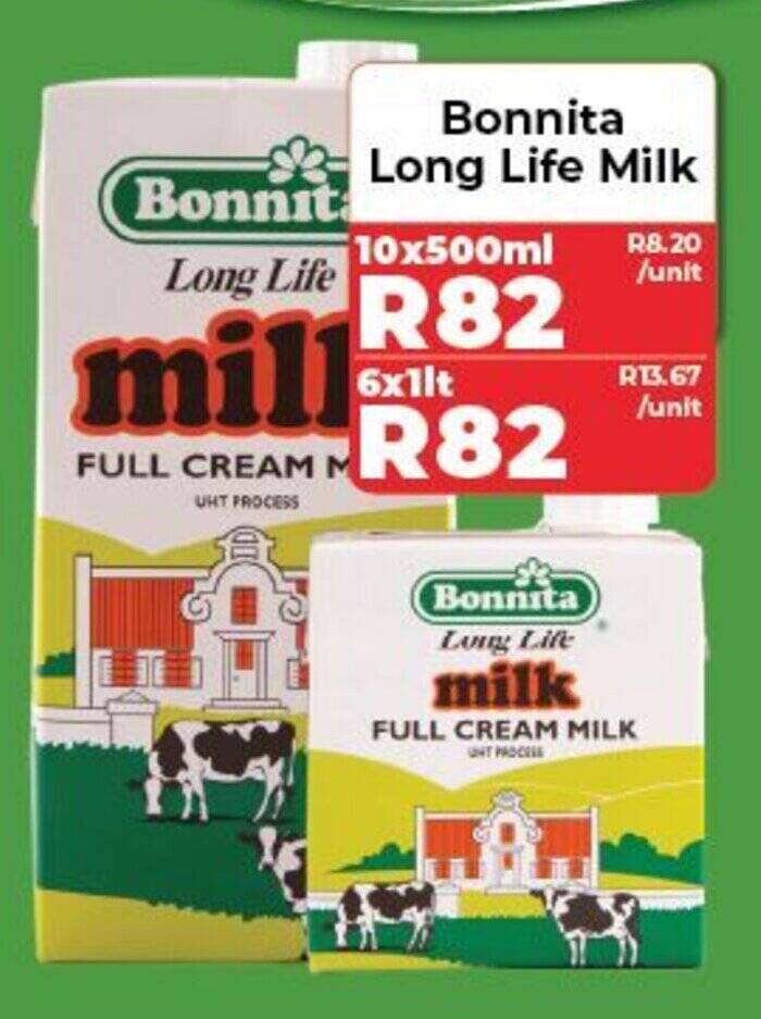 Bonnita Long Life Milk offer at 1UP