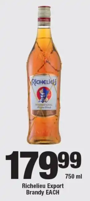 OK Liquor Richelieu Export Brandy EACH offer