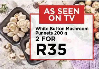 Food Lover's Market White Button Mushroom Punnets 200 g offer