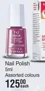 Mavala Nail Polish Assorted Colours-5ml Each