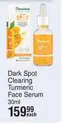 Dis-Chem Himalaya Dark Spot Clearing Turmeric Face Serum-30ml Each offer