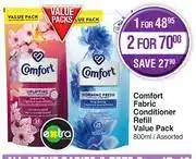 Dis-Chem Comfort Fabric Conditioner Refill Value Pack Assorted-800ml offer