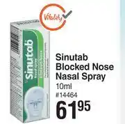 Dis-Chem Sinutab Blocked Nose Nasal Spray-10ml offer