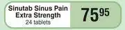 Dis-Chem Sinutab Sinus Pain Extra Strength 24 Tablets offer