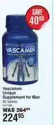 Dis-Chem Vascamen Unique Supplement For Men 90 Tablets offer