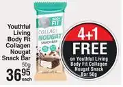 Dis-Chem Youthful Living Body Fit Collagen Nougat Snack Bar-50g Each offer