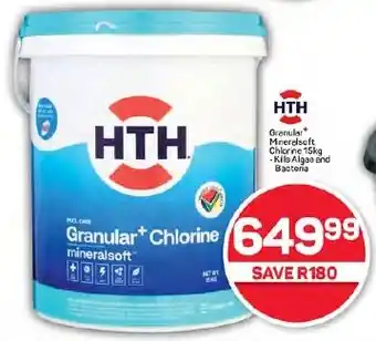 Pick n Pay Hypermarket HTH Granular Mineralsoft Chlorine 15kg offer