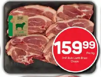 Pick n Pay Hypermarket PnP Bulk Lamb Braai Chops offer