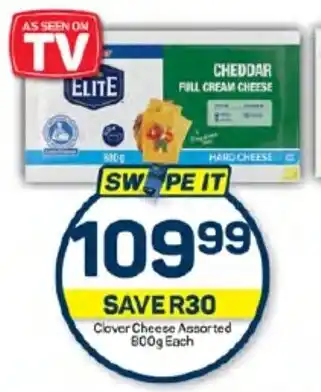 Pick n Pay Hypermarket Clover Cheese Assorted 800g Each offer