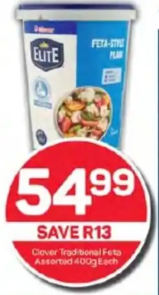 Pick n Pay Hypermarket Clover Traditional Feta Assorted 400g Each offer