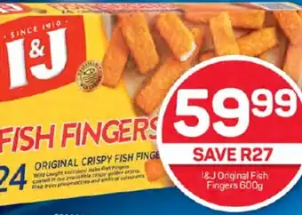 Pick n Pay Hypermarket I&J Original Fish Fingers 600g offer