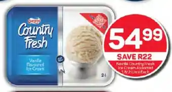 Pick n Pay Hypermarket Nestle Country Fresh Ice Cream Assorted 18/2 Litre Each offer