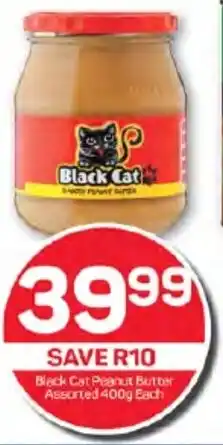 Pick n Pay Hypermarket Black Cat Peanut Butter Assorted 400g Each offer