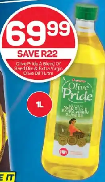 Pick n Pay Hypermarket Olive Pride A Blend Of Seed Oils & Extra Virgin Olive Oil 1 Litre offer