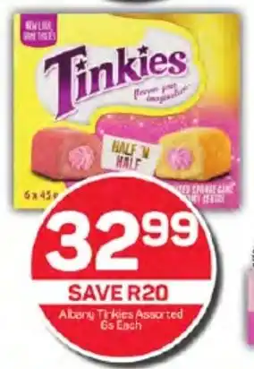 Pick n Pay Hypermarket Albany Tinkies Assorted offer