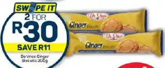 Pick n Pay Hypermarket De Vries Ginger Biscuits 200g offer