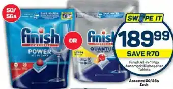 Pick n Pay Hypermarket Finish All-in-1 Mex Automatic Dishwasher Tablets offer