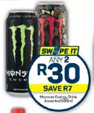 Pick n Pay Hypermarket Monster Energy Drink Assorted 500ml offer