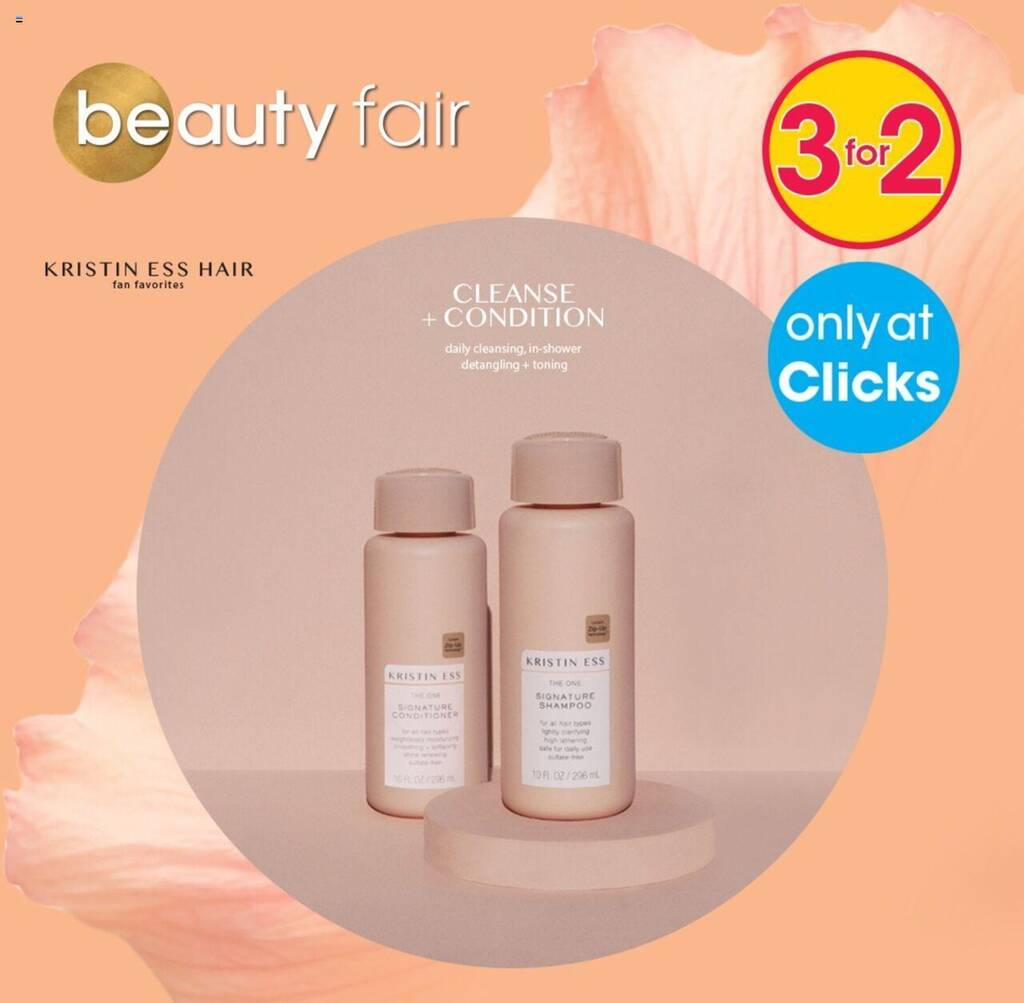 CLEANSE + CONDITION offer at Clicks