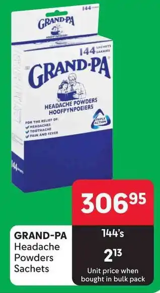 Makro GRAND-PA Headache Powders Sachets offer