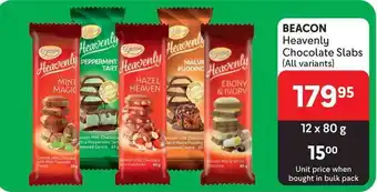 Makro BEACON Heavenly Chocolate Slabs (All variants) offer