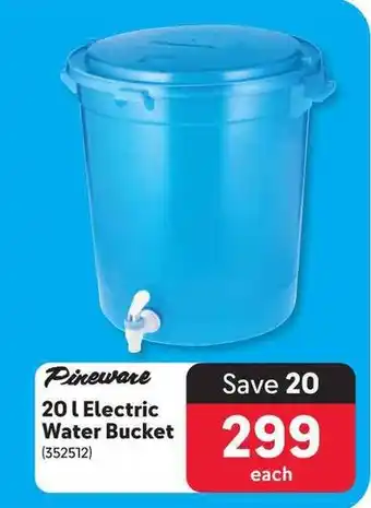 Makro Pineware 20 l Electric Water Bucket offer