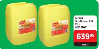 Makro NOLA Sunflower Oil 20 L offer