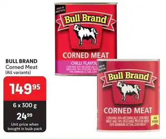 Makro BULL BRAND Corned Meat (All variants) offer