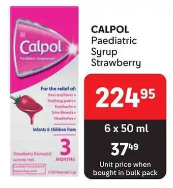 Makro CALPOL Paediatric Syrup Strawberry offer