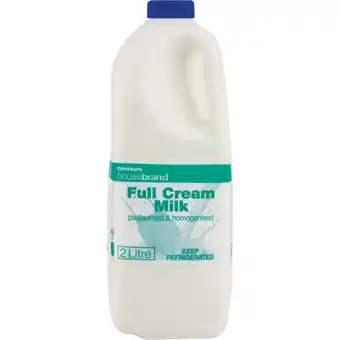 Checkers Liquor Shop Checkers Housebrand Fresh Full Cream Milk 2L offer