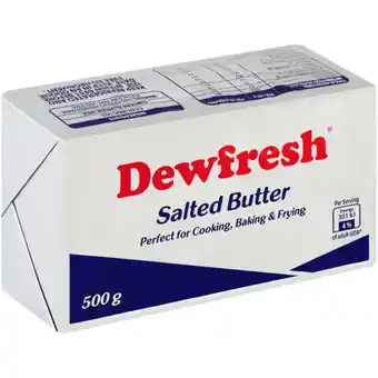 Dewfresh Salted Butter Brick 500g