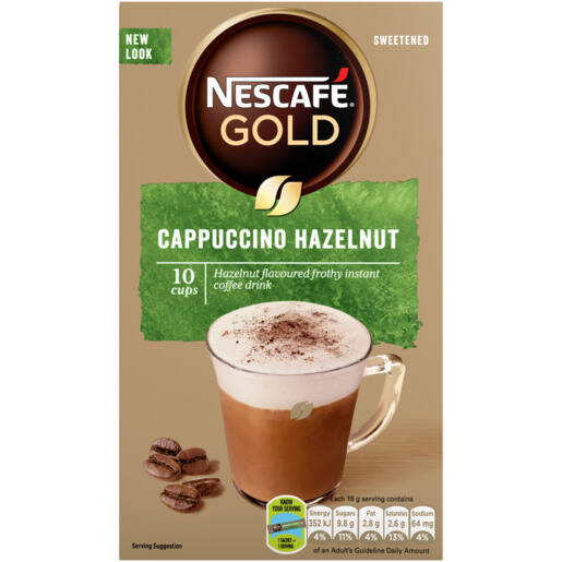 NESCAFÉ Gold Hazelnut Cappuccino Sachets 10 x 18g offer at Checkers