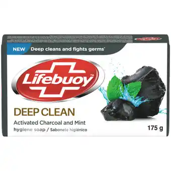 Checkers Liquor Shop Lifebuoy Activated Charcoal & Mint Deep Clean Bath Soap 175g offer