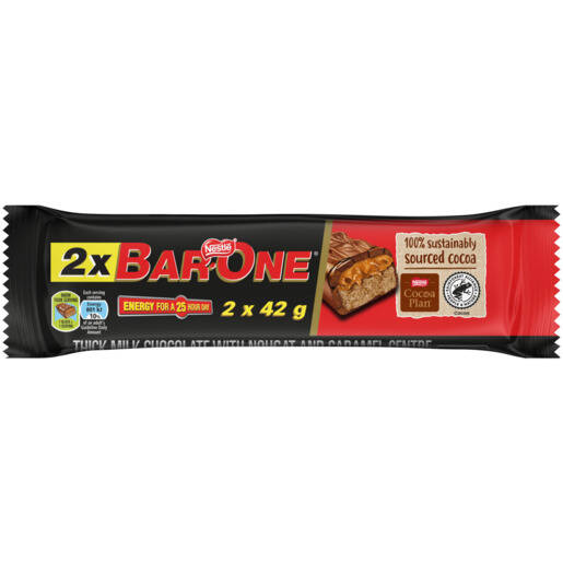 BarOne Chocolate Bar 2 x 42g offer at Checkers Liquor Shop