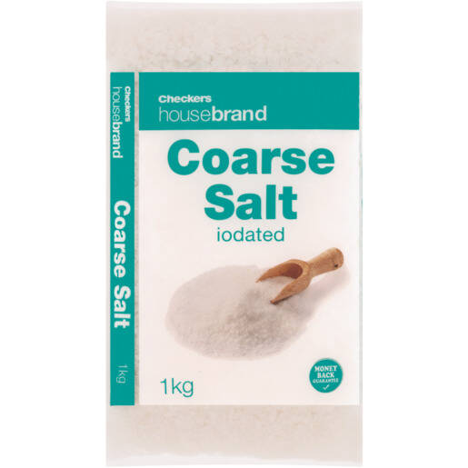 Checkers Housebrand Iodated Coarse Salt Bag 1kg offer at Checkers Liquor Shop