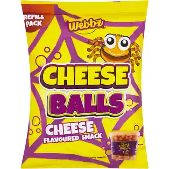 Checkers Liquor Shop Webbz Cheese Balls 100g offer