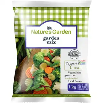 Checkers Liquor Shop Nature's Garden Frozen Garden Mix Vegetables 1kg offer