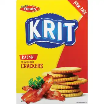 Checkers Liquor Shop Tasty Treats Krit Bacon Flavoured Crackers 150g offer