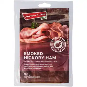 Checkers Liquor Shop Farmer's Deli Smoked Hickory Ham 100g offer