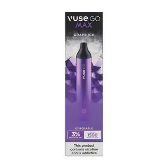 Checkers Liquor Shop Vuse Go Max Grape Ice 3% Nicotine Disposable ePod - Not For Sale To Under 18s offer